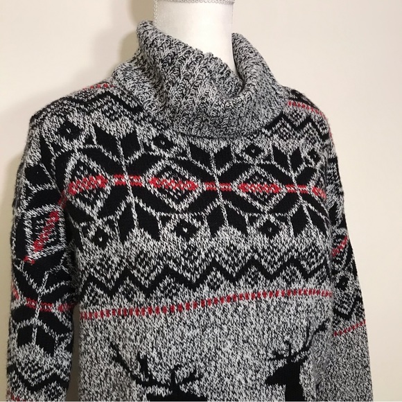 Christmas Sweater Reindeer Wool Size Medium - Picture 5 of 9